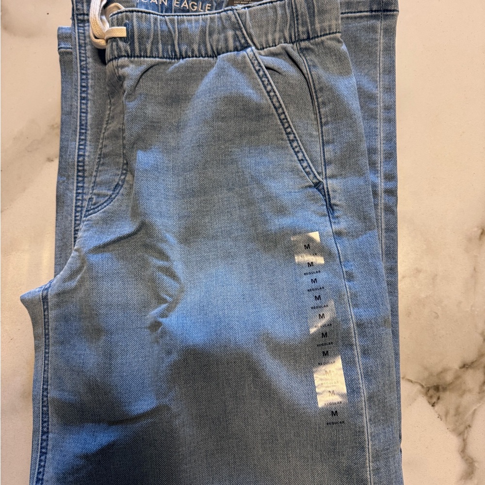 American Eagle Light Blue Joggers